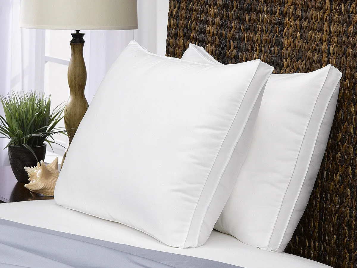 2 Pack Le' Nautique Collection Gusseted Microfiber Gel Pillow / King Size