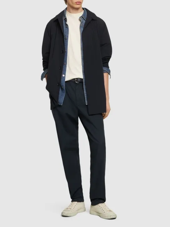 ASPESI   Matte stretch nylon raincoat 