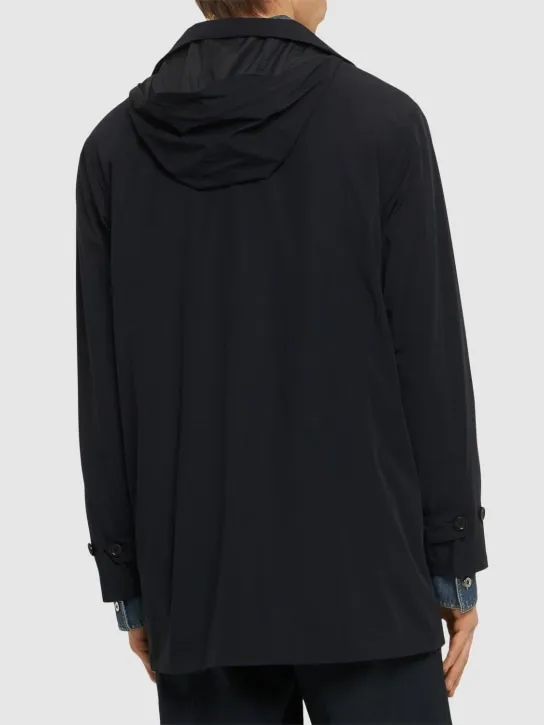 ASPESI   Matte stretch nylon raincoat 