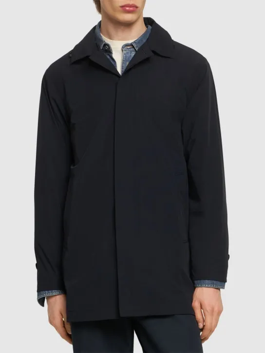 ASPESI   Matte stretch nylon raincoat 
