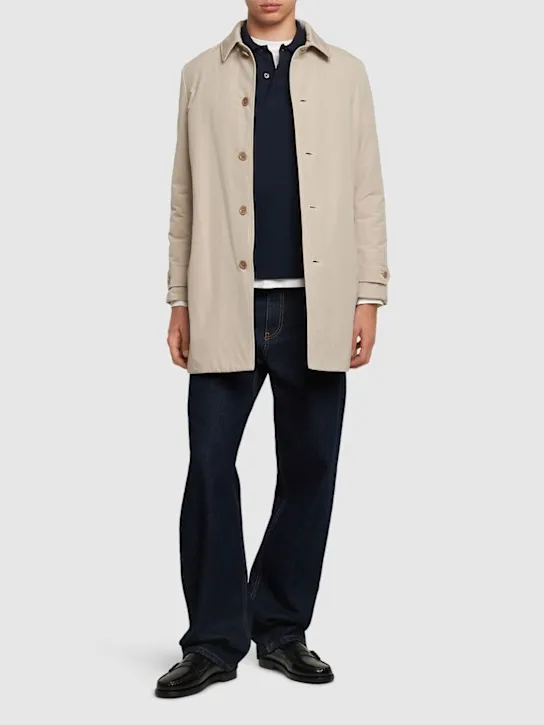 ASPESI   Vodka cotton &amp; nylon raincoat 