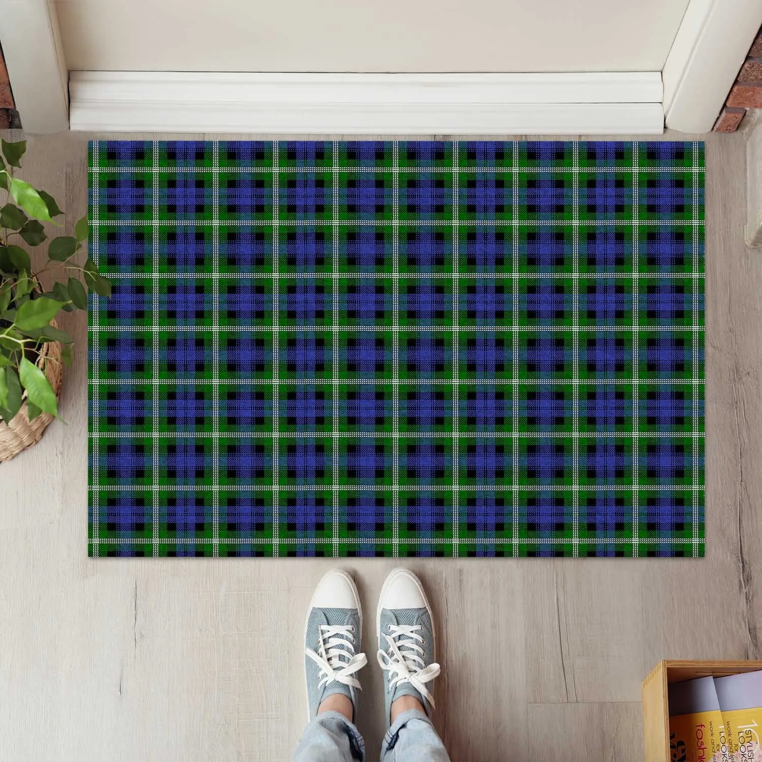 Baillie (Bailey) Tartan Door Mat