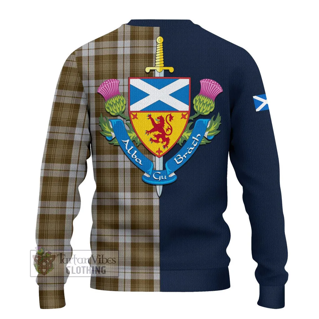 Baillie Dress Tartan Ugly Sweater with Scottish Lion Royal Arm Half Style