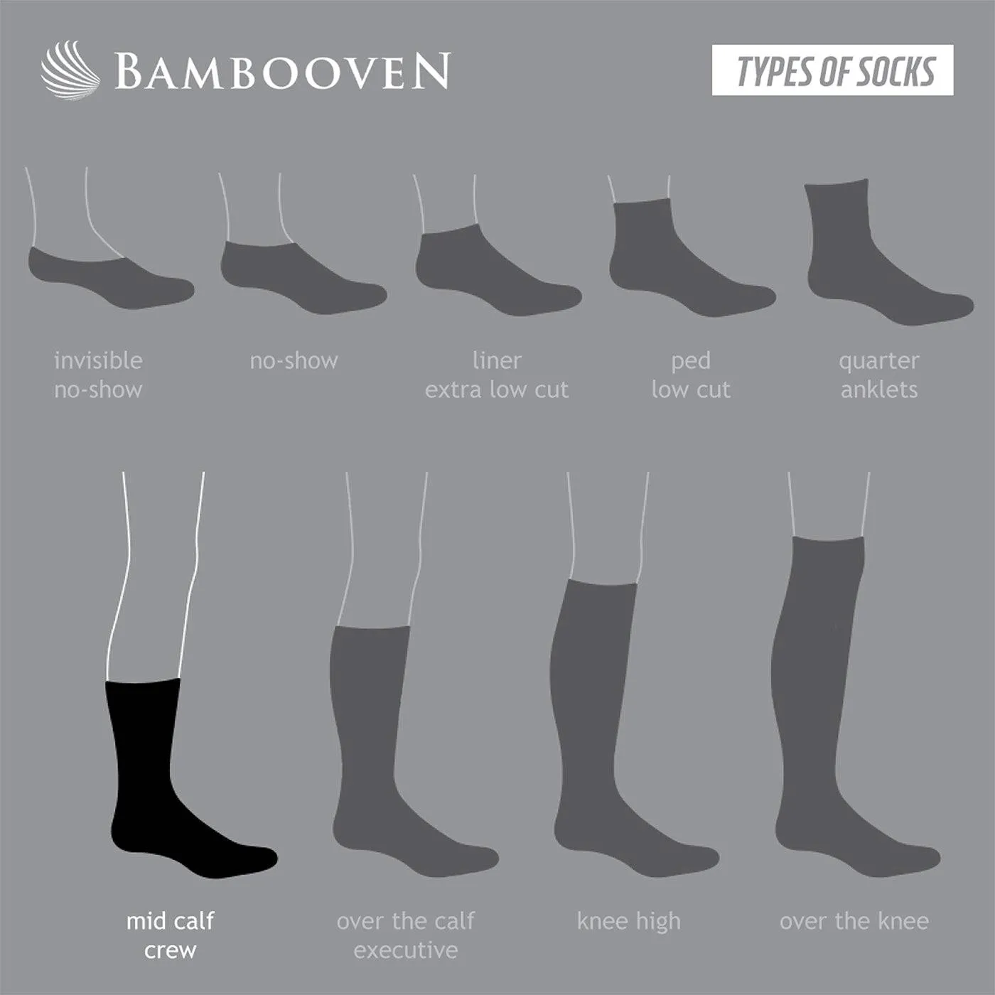 Bambooven Men’s Bamboo Dress Socks – Soft & Odor-Free (8 Pack)