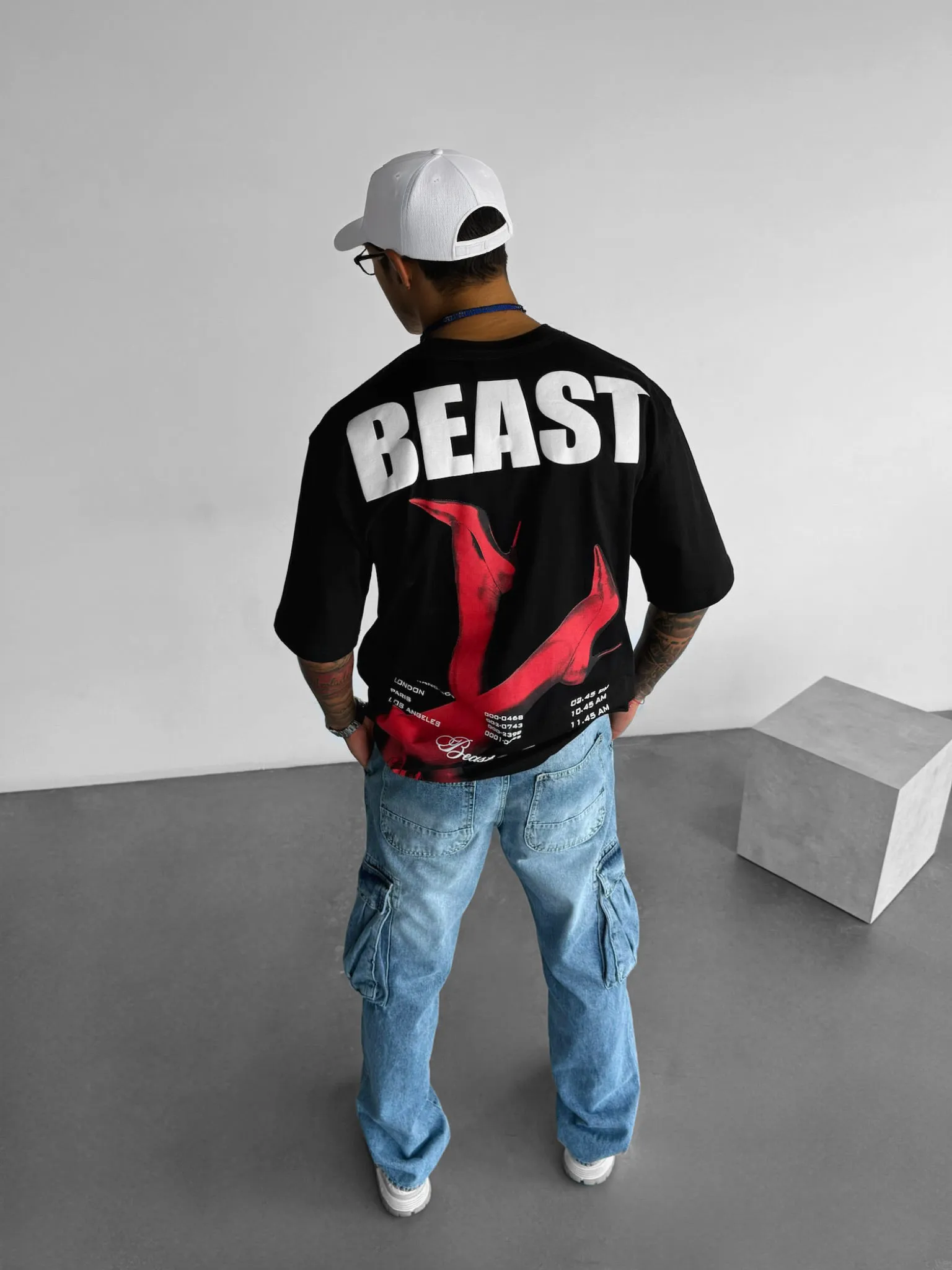 Beast Flight - Black - Oversized T Shirt