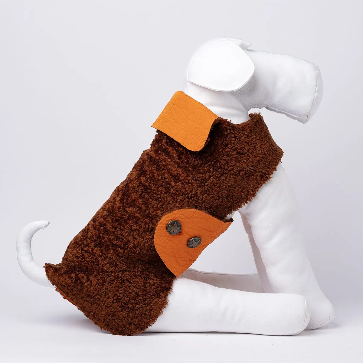 Bespoke Dog Coat/Raincoat Orange Army