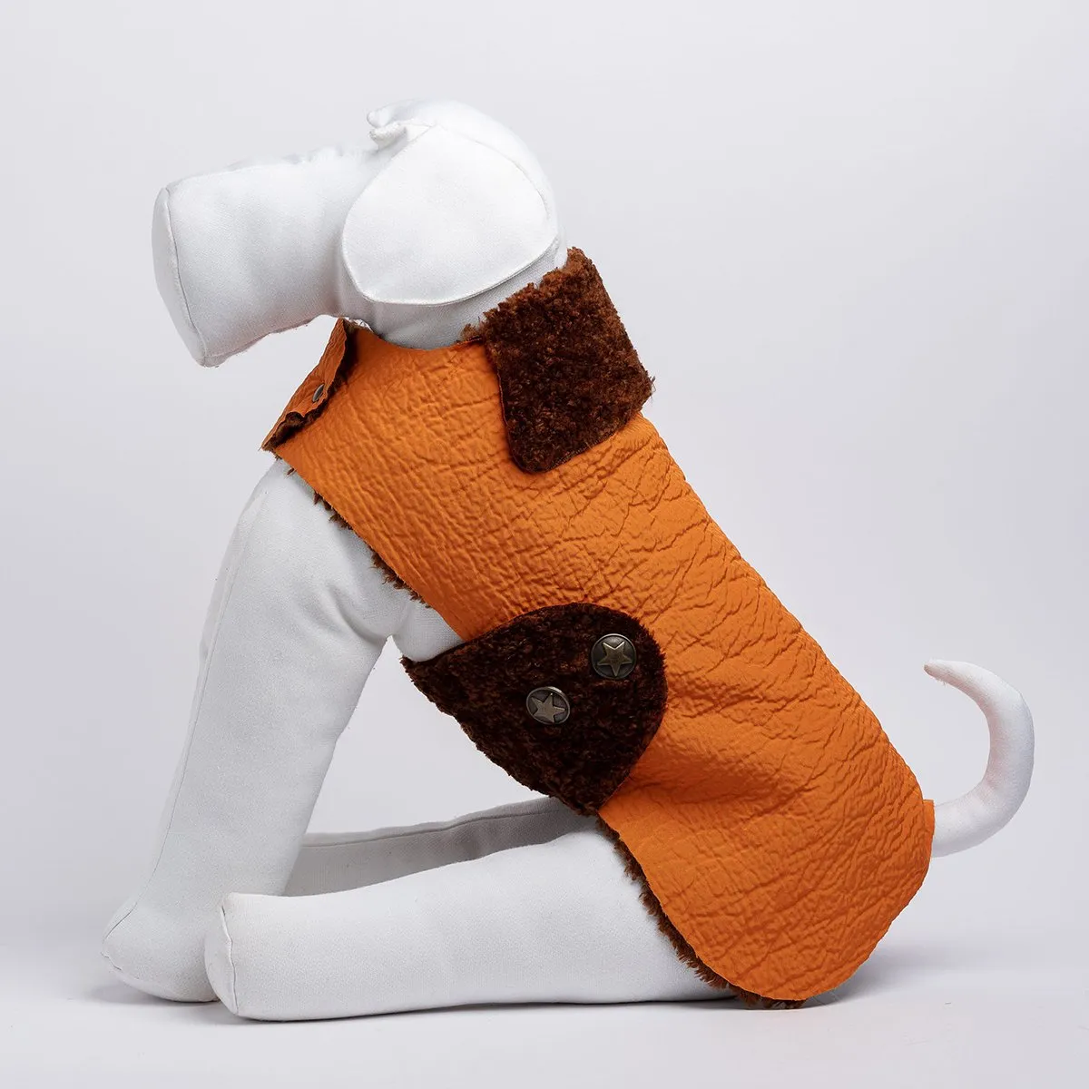 Bespoke Dog Coat/Raincoat Orange Army