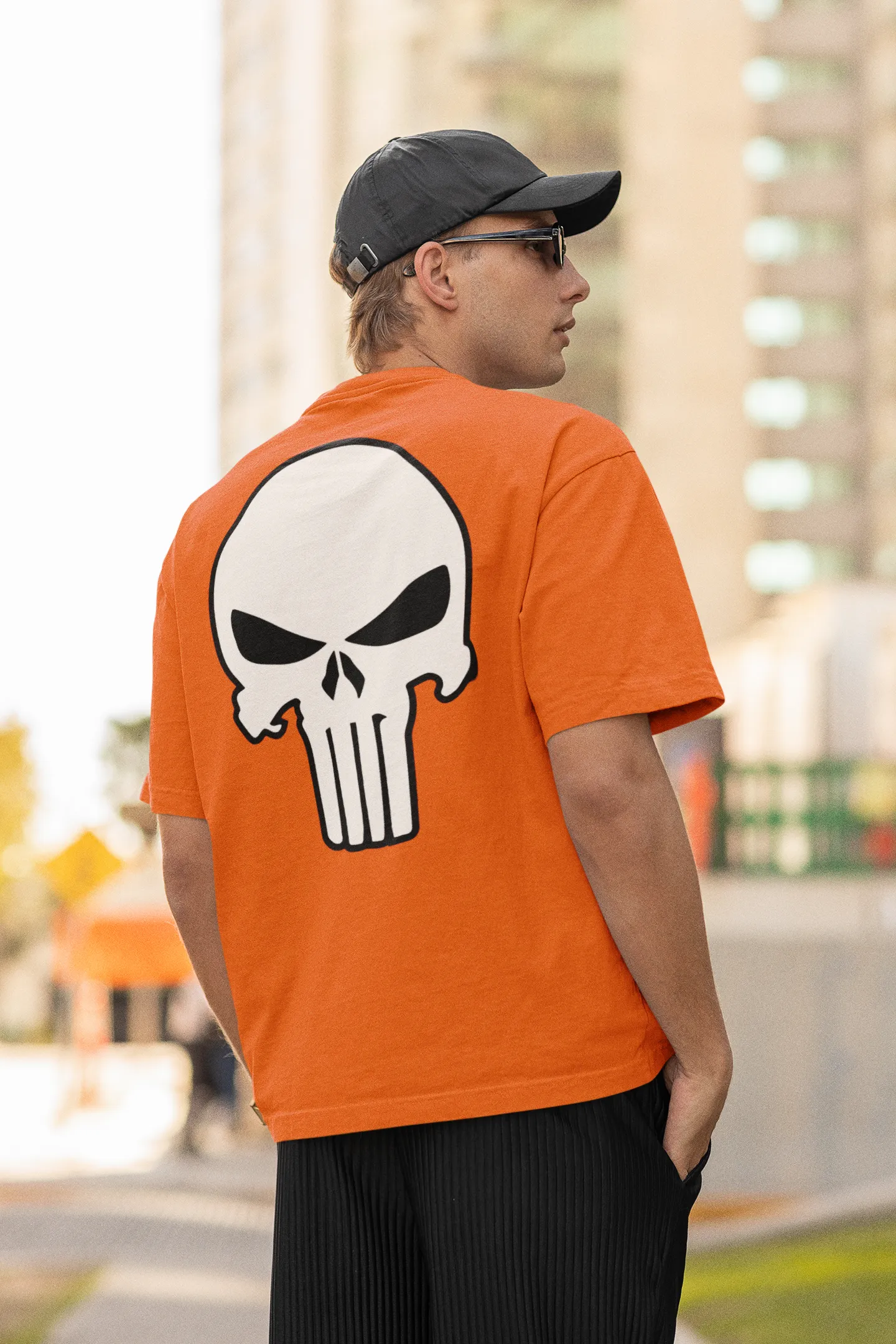 Big Punisher Orange - Oversized T Shirt