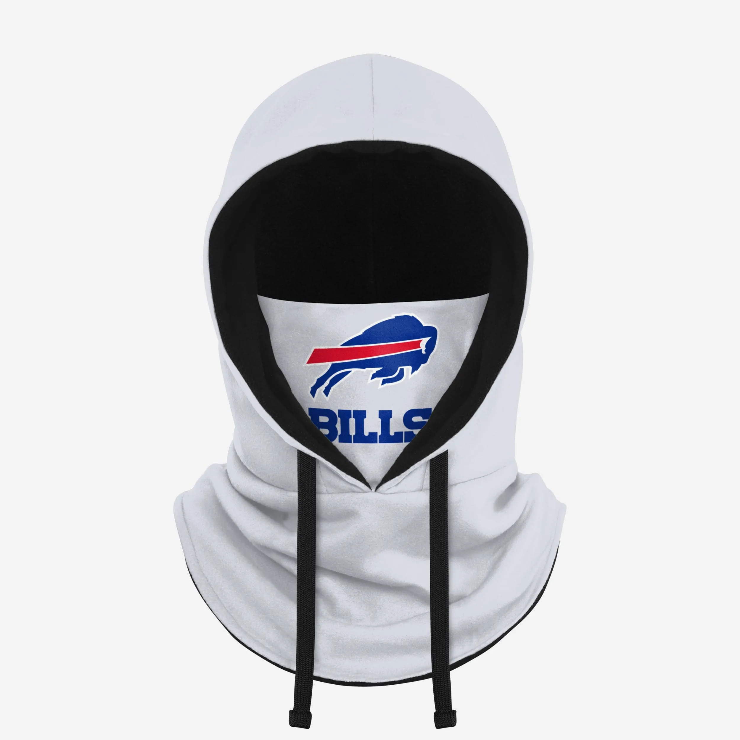 Buffalo Bills White Drawstring Hooded Gaiter