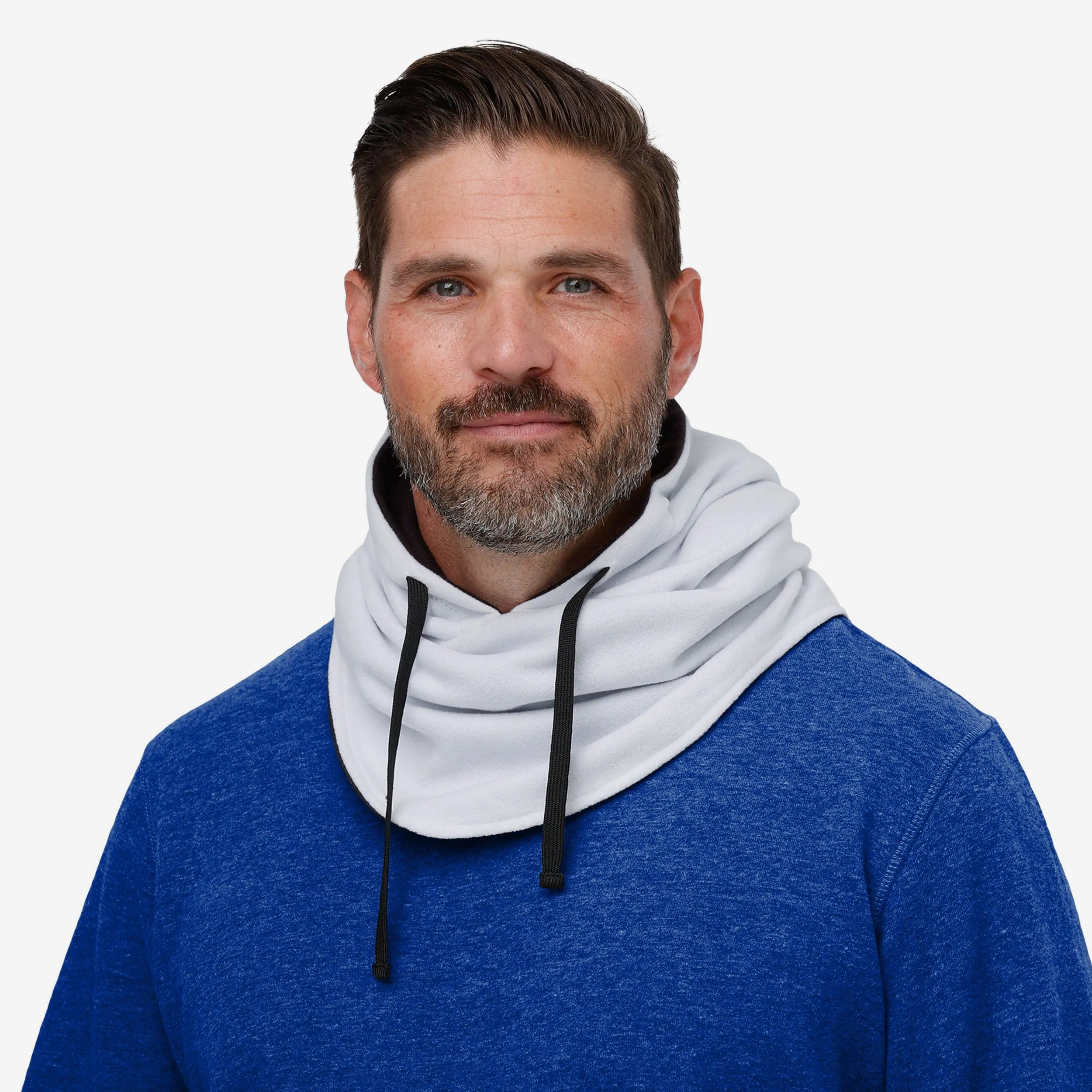 Buffalo Bills White Drawstring Hooded Gaiter