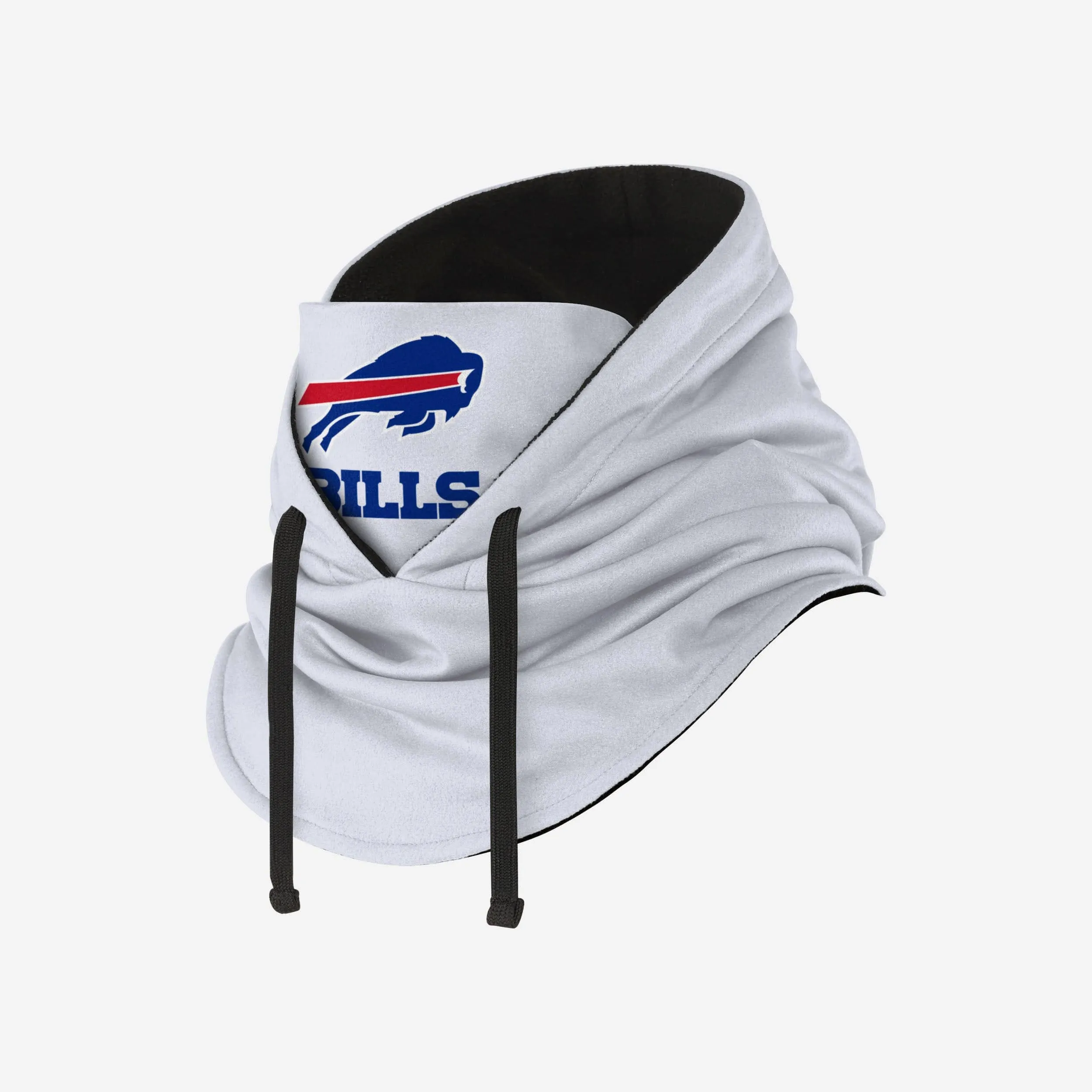Buffalo Bills White Drawstring Hooded Gaiter