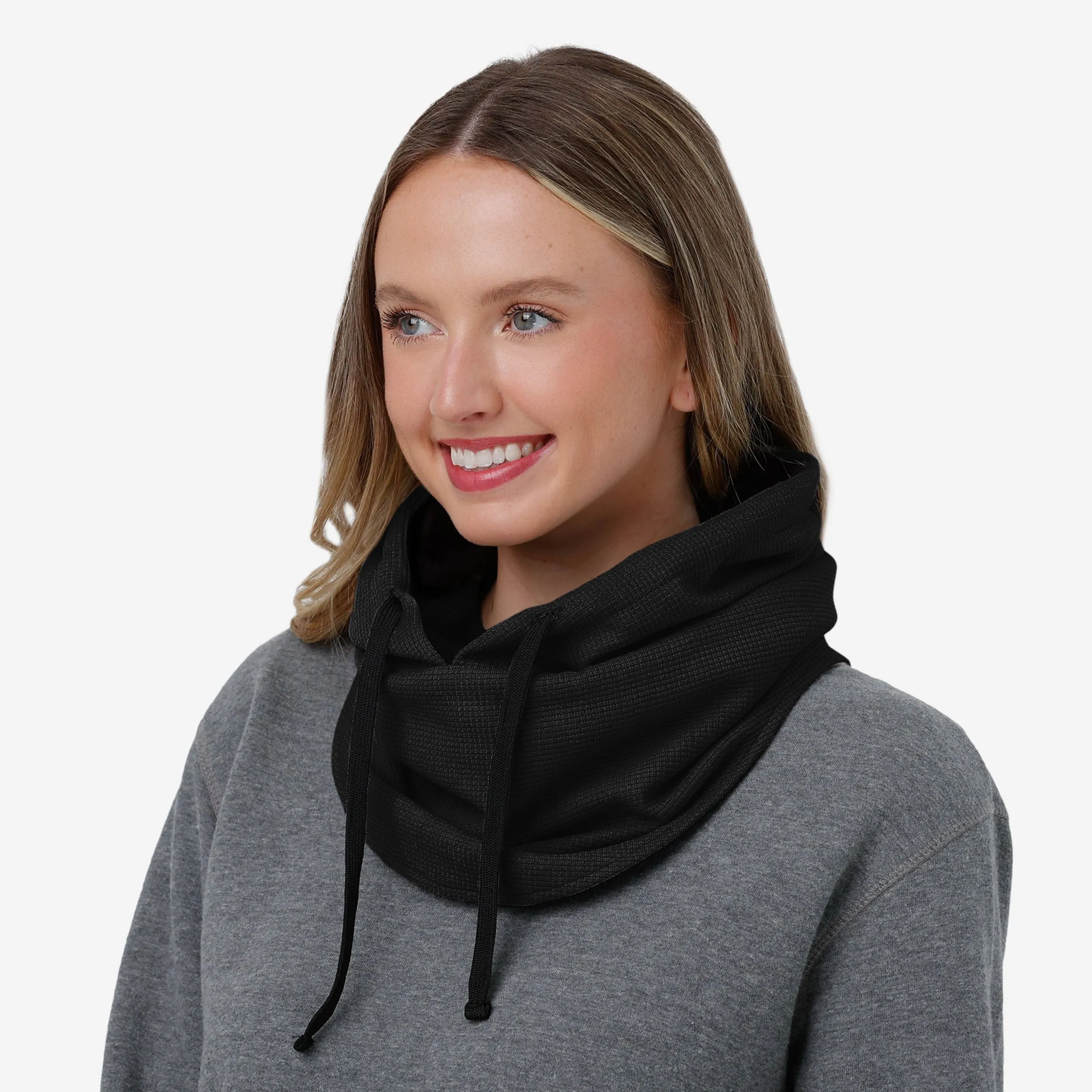 Carolina Panthers Waffle Drawstring Hooded Gaiter