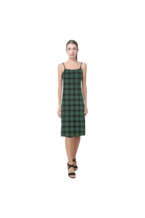 Dark Green Tartan Alcestis Slip Dress (Model D05)