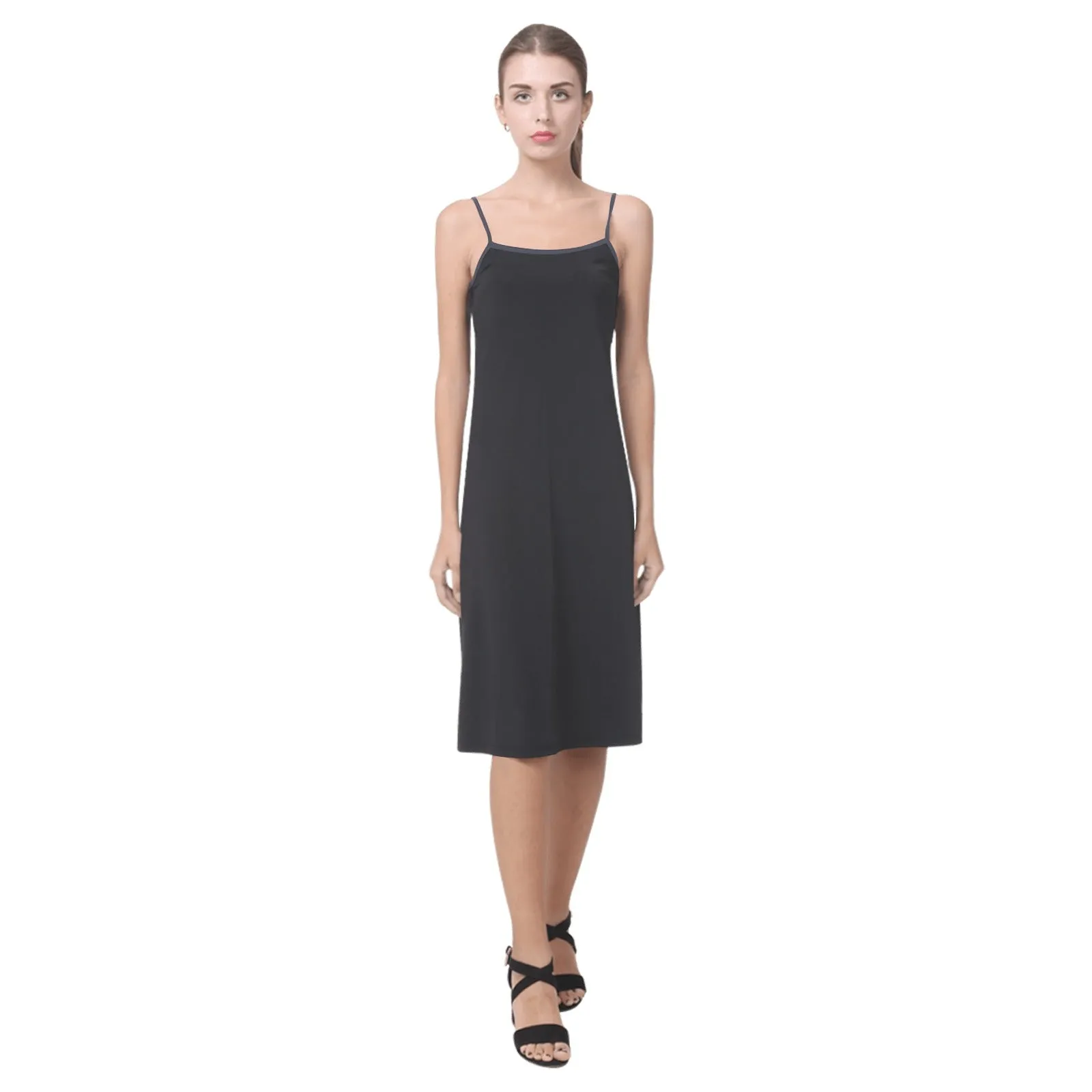dk gray print 2B Alcestis Slip Dress (Model D05)