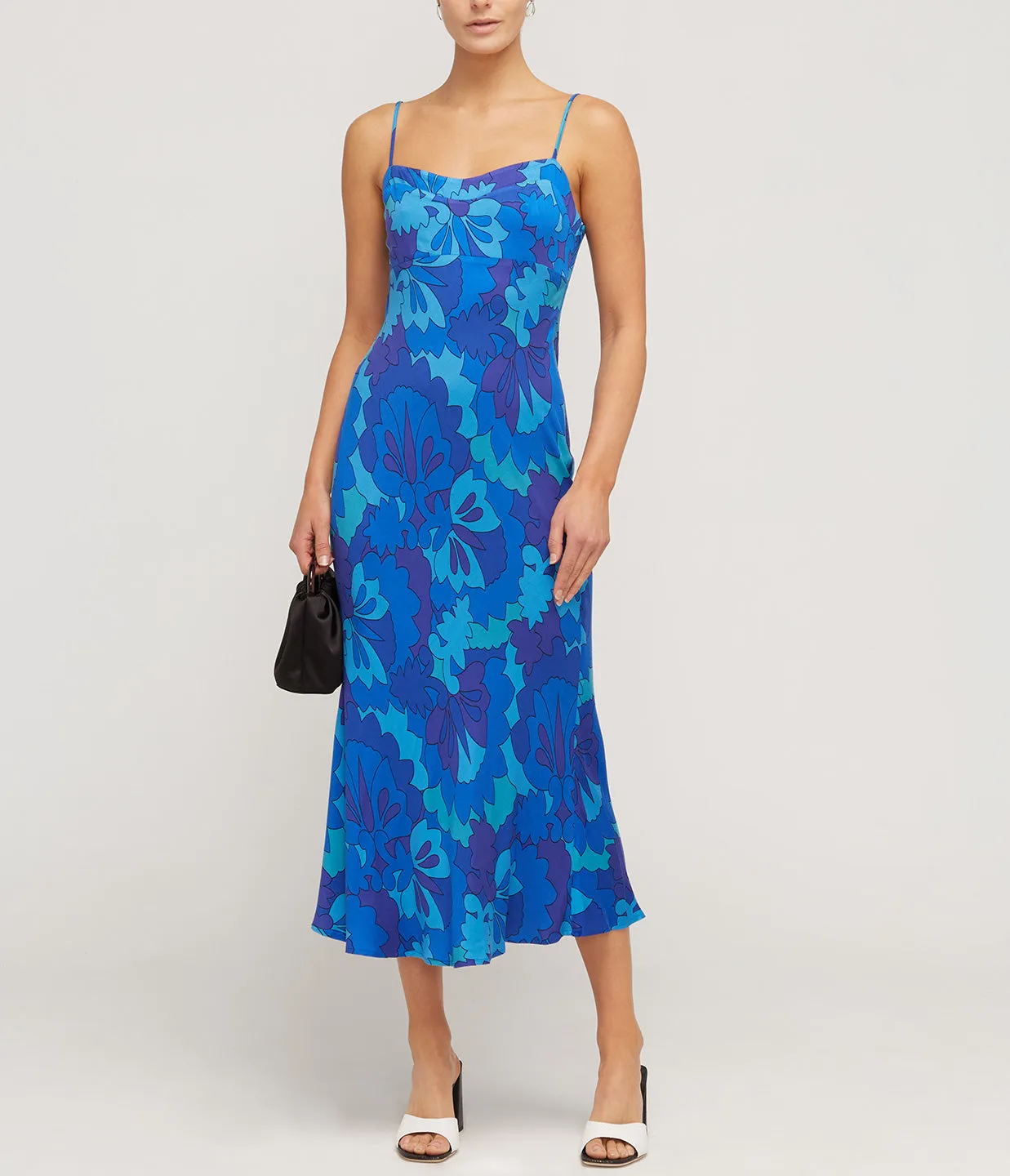 Dulcia Maxi Dress in Looking Glass Blue