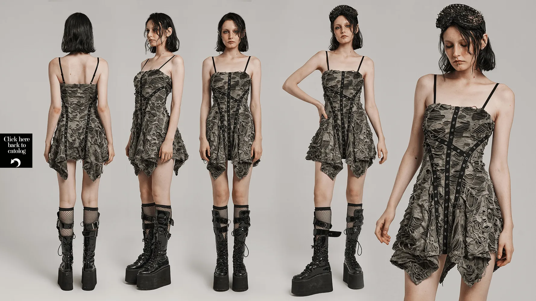 Edgy Tie-Dye Knit Slip Dress With Adjustable Straps