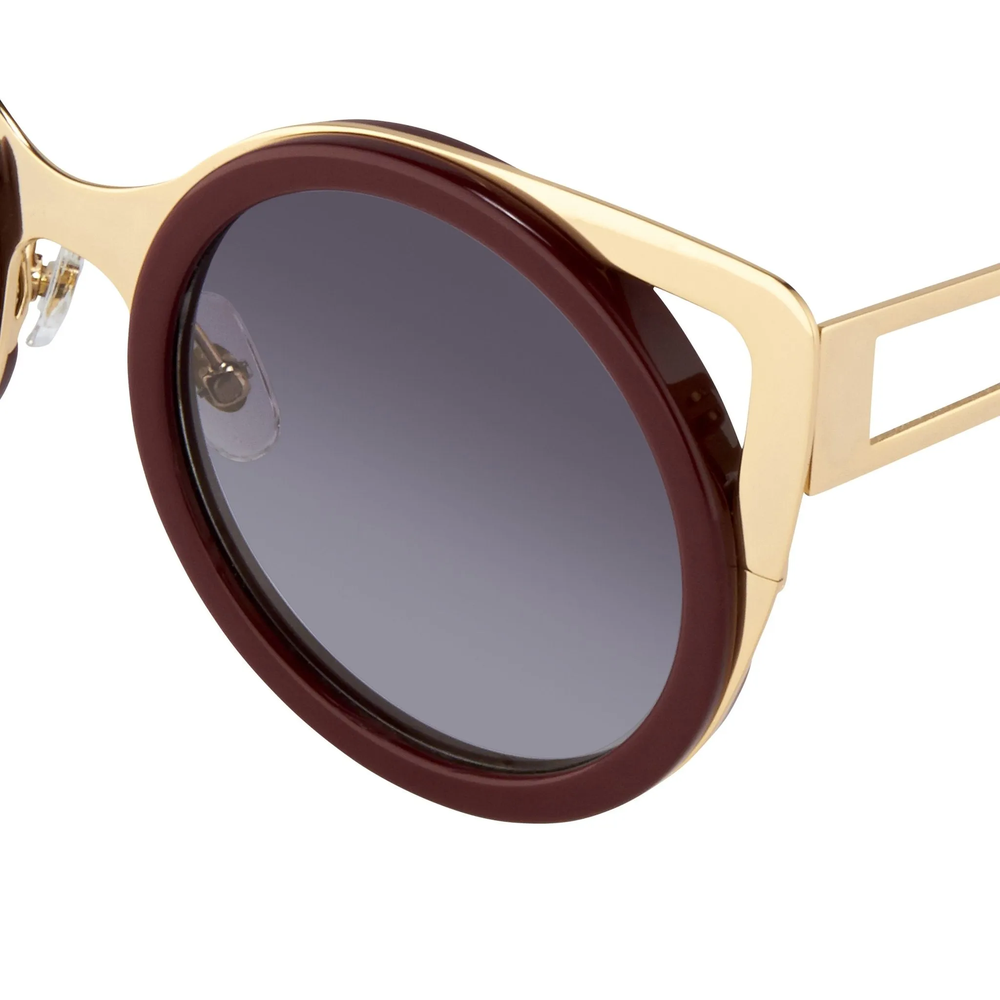 Erdem Ladies Sunglasses Cat Eye Maroon and Grey EDM4C8SUN