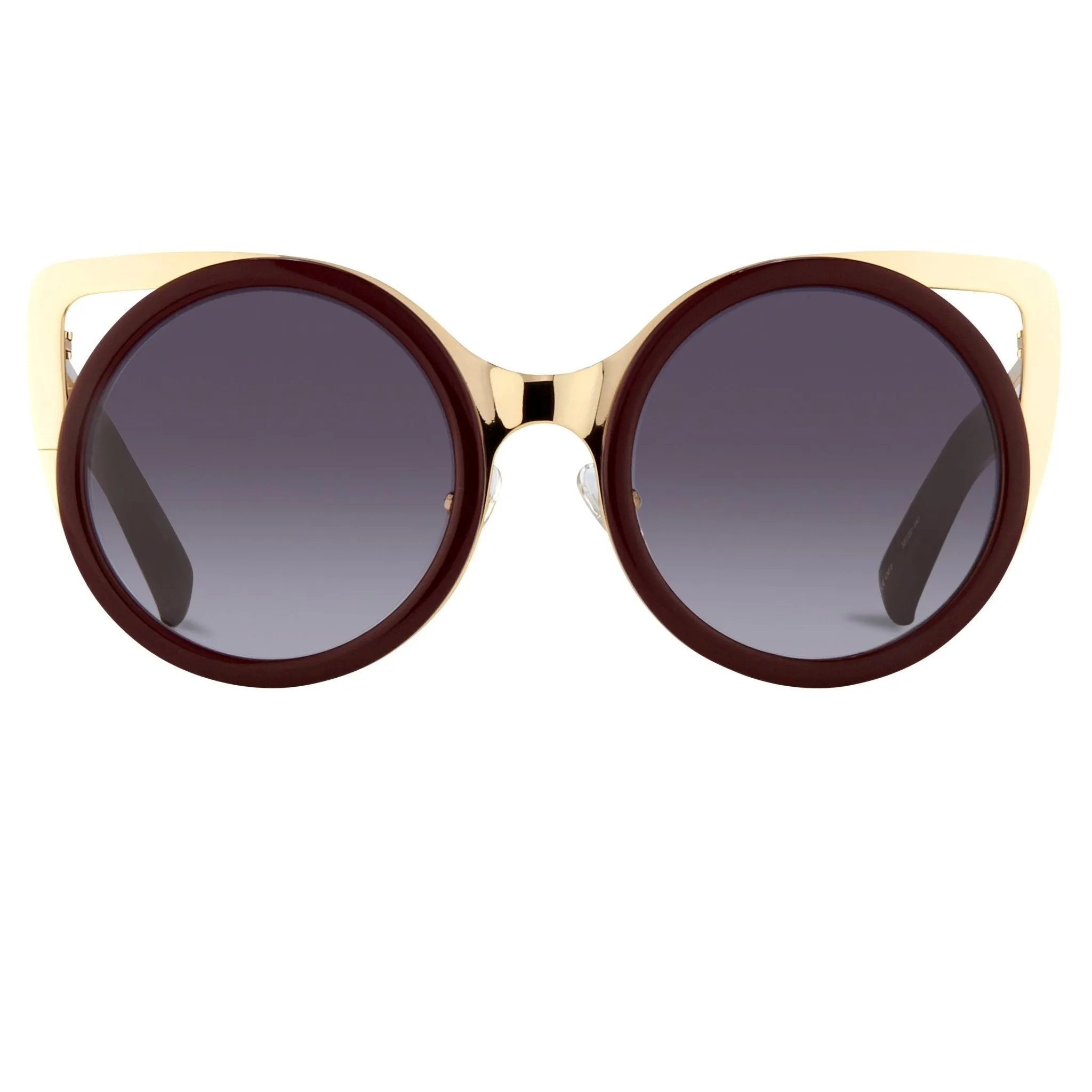 Erdem Ladies Sunglasses Cat Eye Maroon and Grey EDM4C8SUN