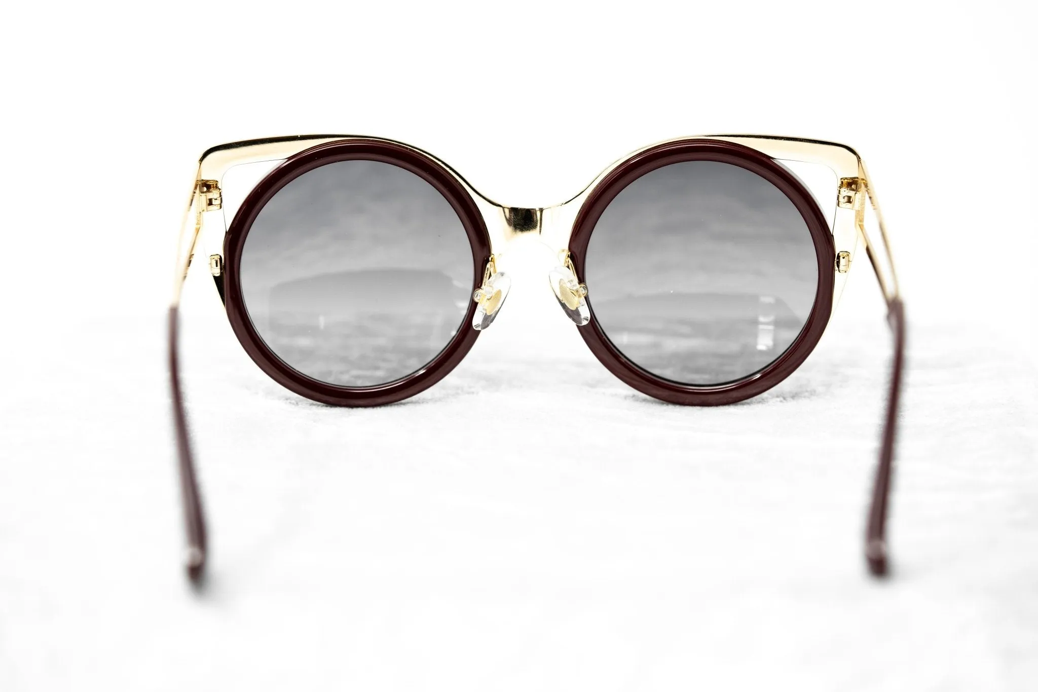 Erdem Ladies Sunglasses Cat Eye Maroon and Grey EDM4C8SUN