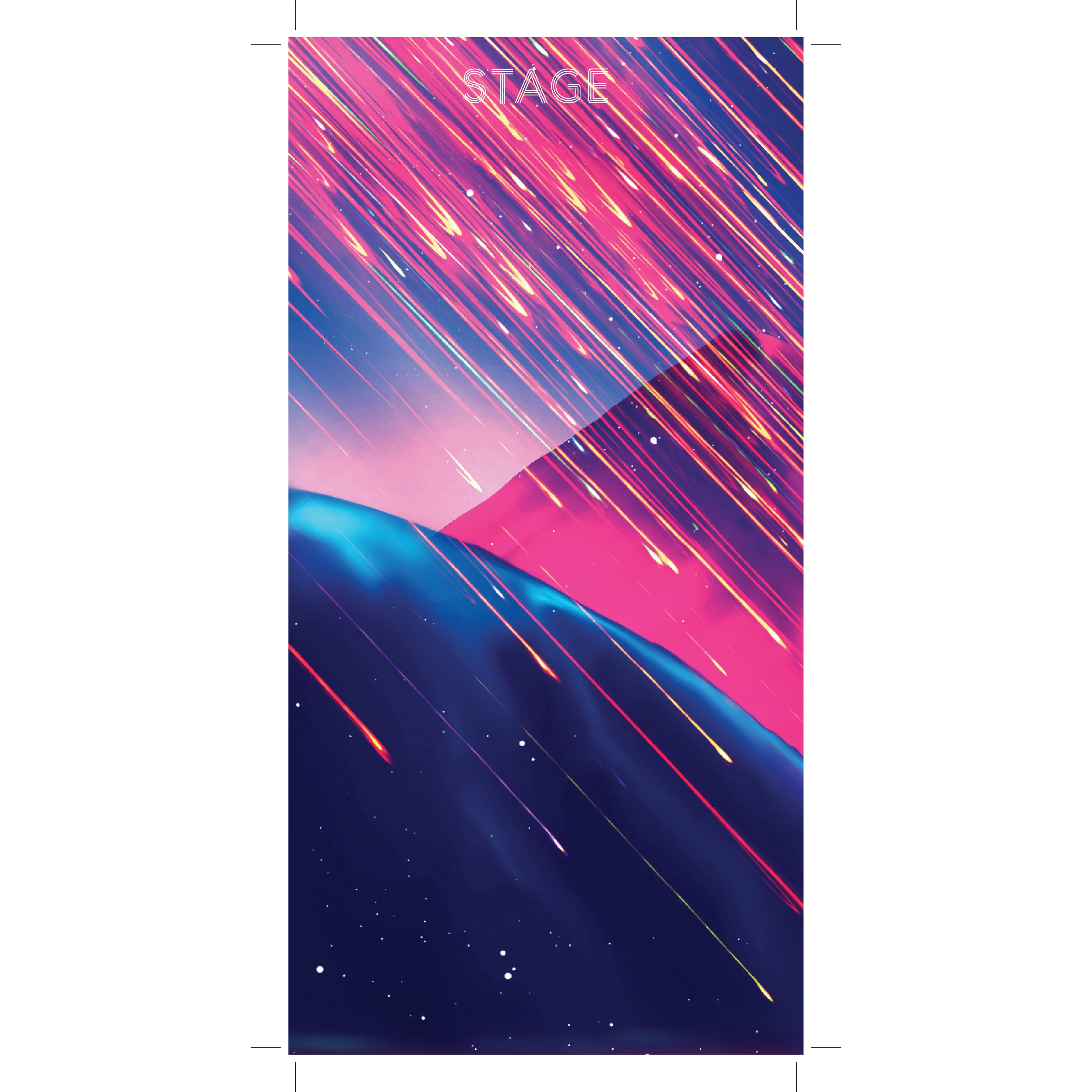 Face Tube - Neon Rain - Single Layer