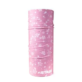 Face Tube - Pink Snowflake - Single Layer