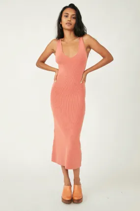 Faded Coral Daniela Sweater Dress