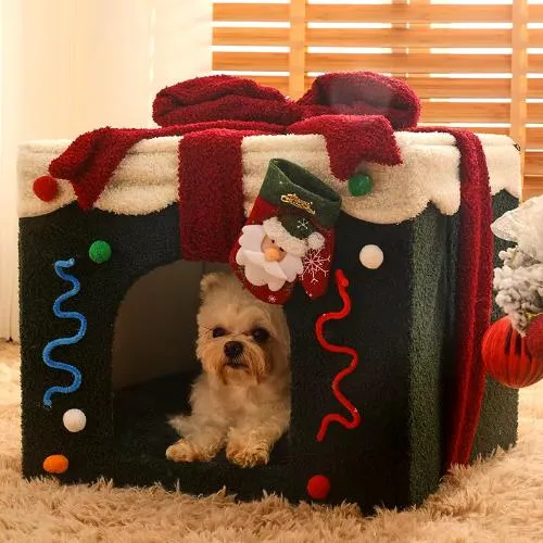 Festive Warm Christmas Present Bed