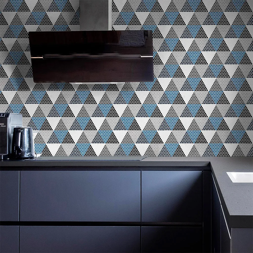 Glow, Penny Round Mosaic - Glass Tile