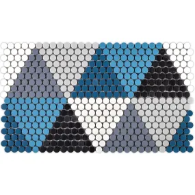 Glow, Penny Round Mosaic - Glass Tile