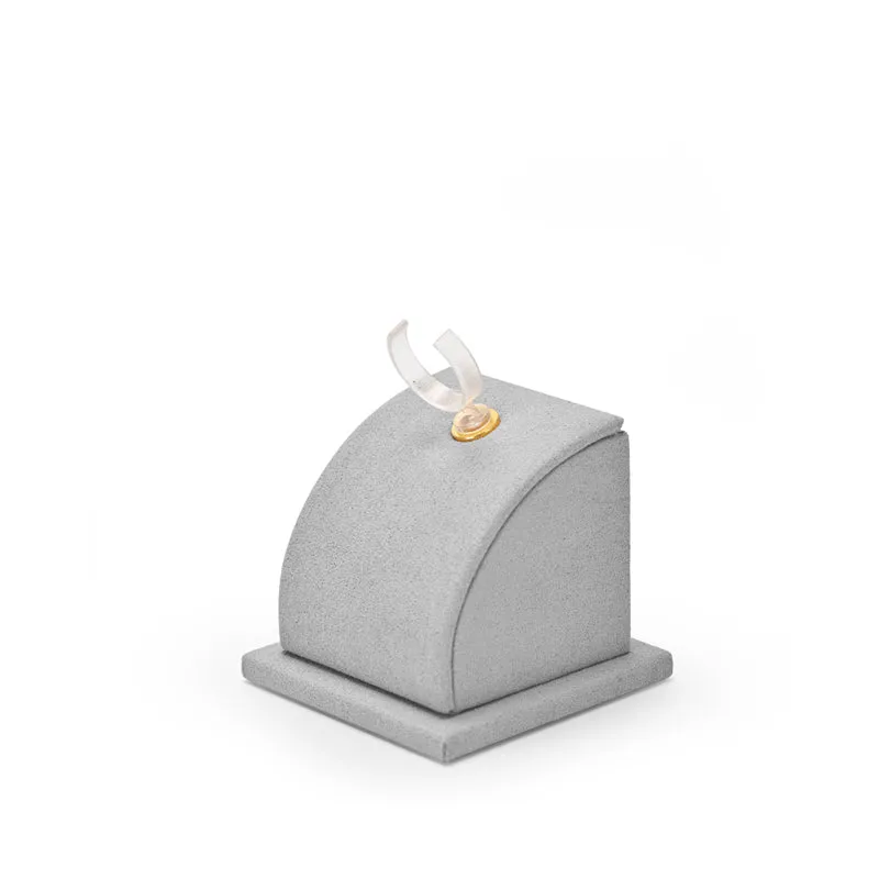 Gray Luxury Metal Microfiber Jewelry Showcase Display Set TT054