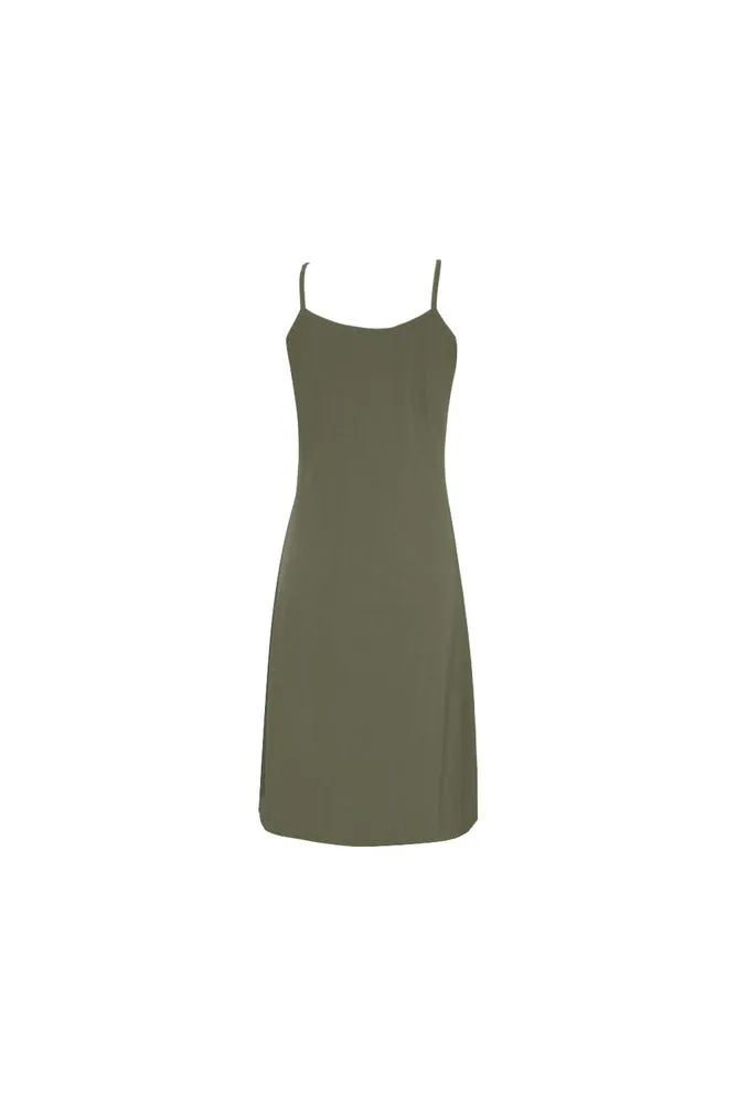 Green D05 FRONT Alcestis Slip Dress (Model D05)