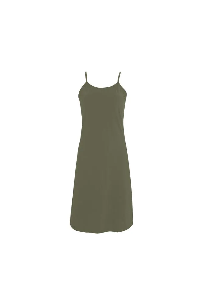 Green D05 FRONT Alcestis Slip Dress (Model D05)