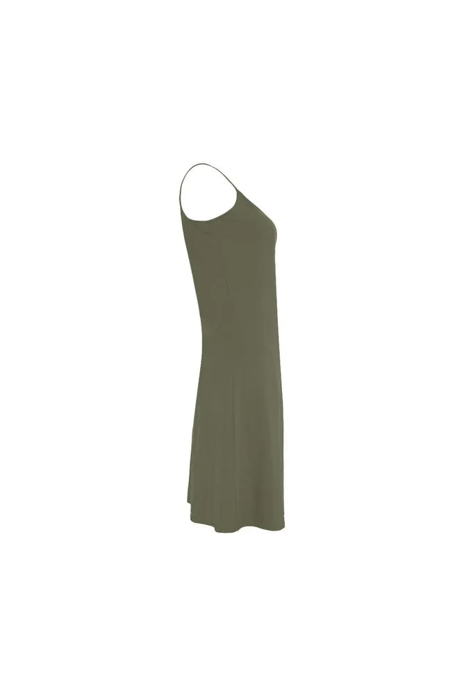 Green D05 FRONT Alcestis Slip Dress (Model D05)