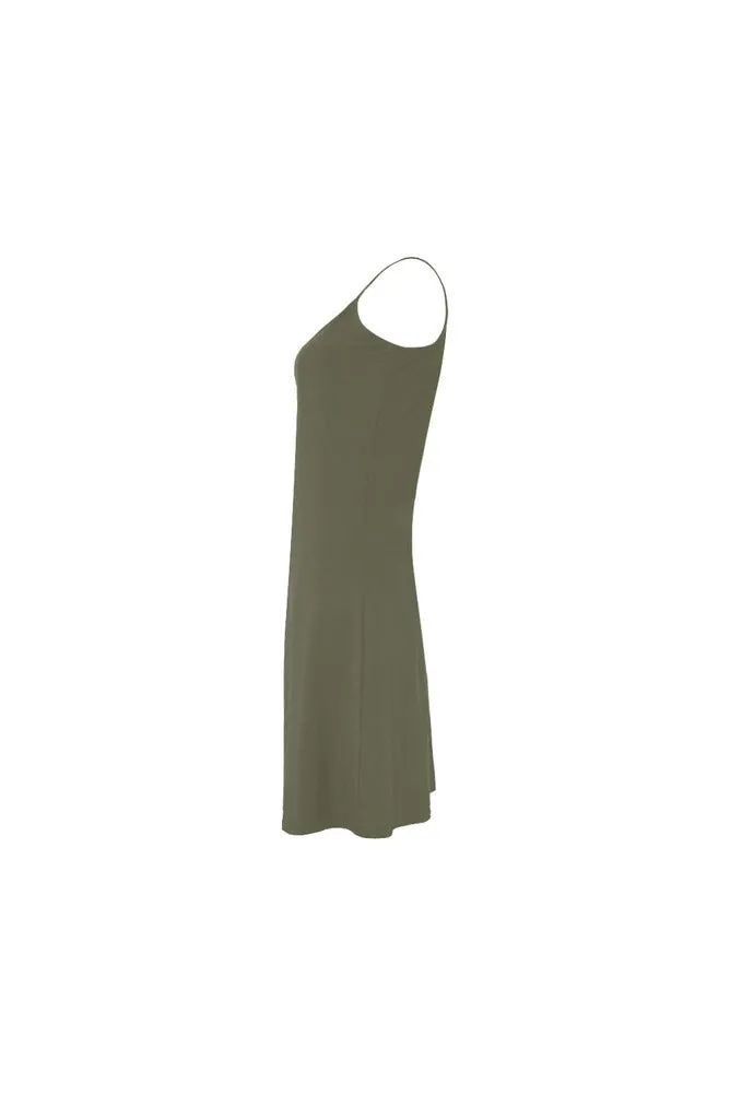 Green D05 FRONT Alcestis Slip Dress (Model D05)