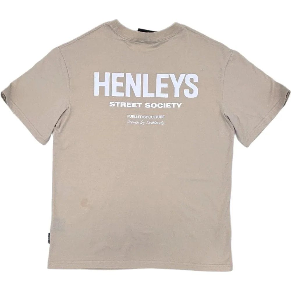 Henleys Society Tee - Bone