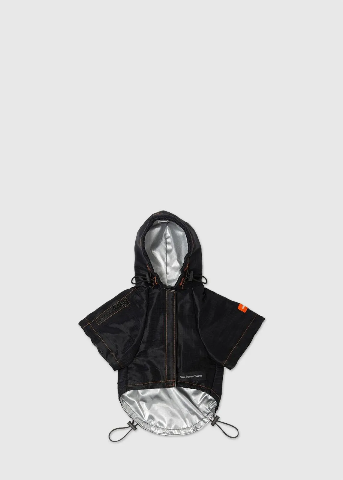 HERON PRESTON: NASA DOG RAINCOAT [BLACK]