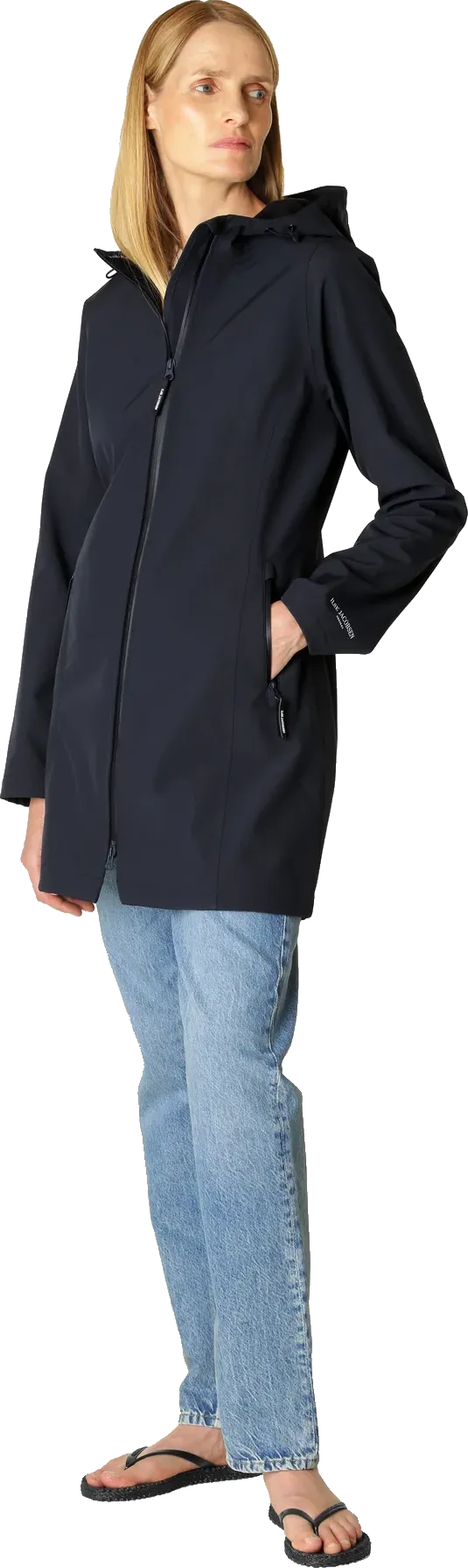 Ilse Jacobsen Women&#x27;s Daybreak Raincoat Dark Indigo | Buy Ilse Jacobsen Women&#x27;s Daybreak Raincoat Dark Indigo here | Outnorth