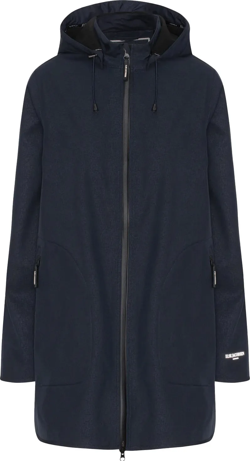Ilse Jacobsen Women&#x27;s Raincoat 135 Long Dark Indigo | Buy Ilse Jacobsen Women&#x27;s Raincoat 135 Long Dark Indigo here | Outnorth