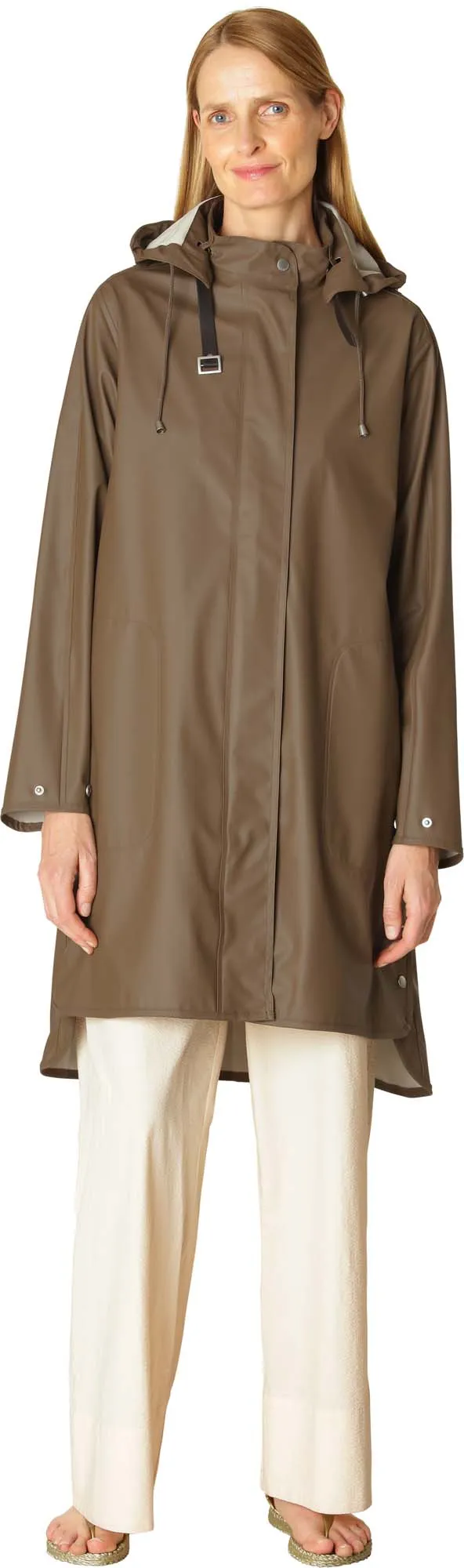 Ilse Jacobsen Women&#x27;s Raincoat Detachable Hood Cub Brown | Buy Ilse Jacobsen Women&#x27;s Raincoat Detachable Hood Cub Brown here | Outnorth