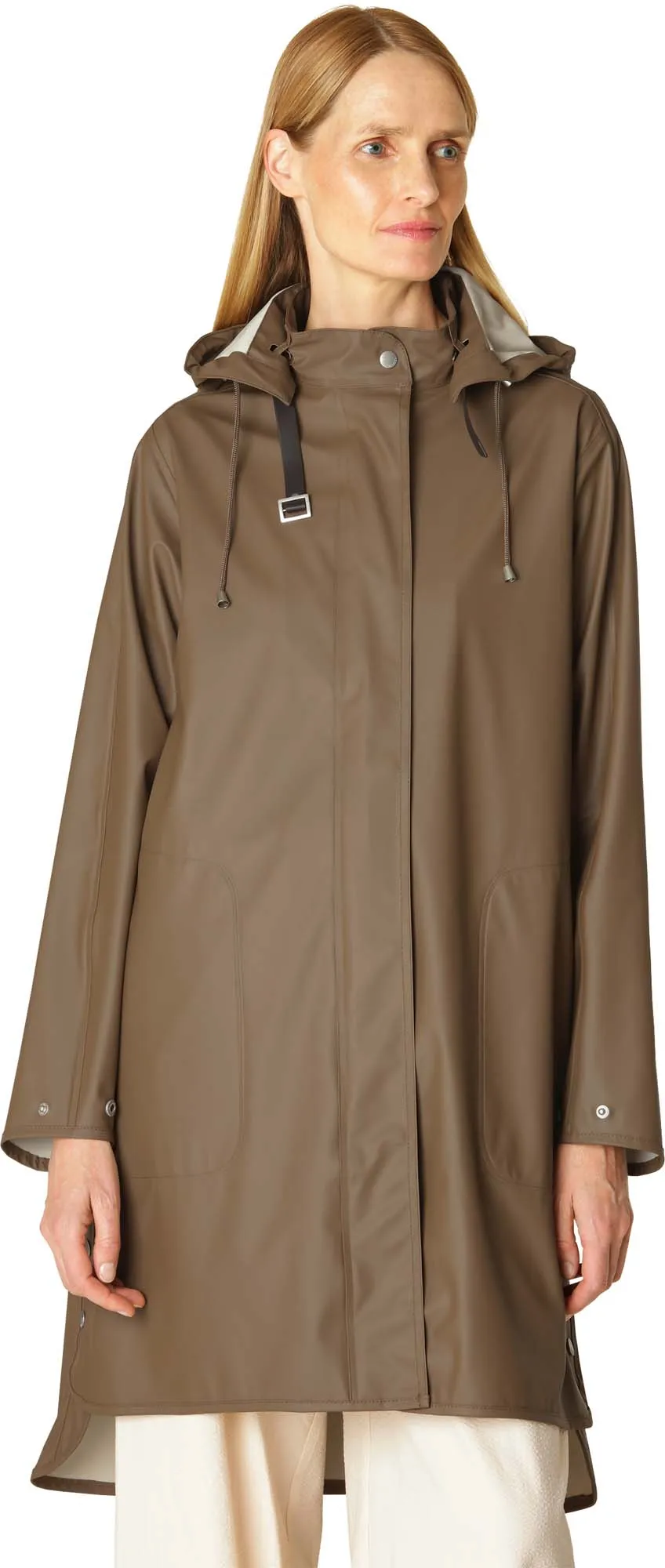 Ilse Jacobsen Women&#x27;s Raincoat Detachable Hood Cub Brown | Buy Ilse Jacobsen Women&#x27;s Raincoat Detachable Hood Cub Brown here | Outnorth