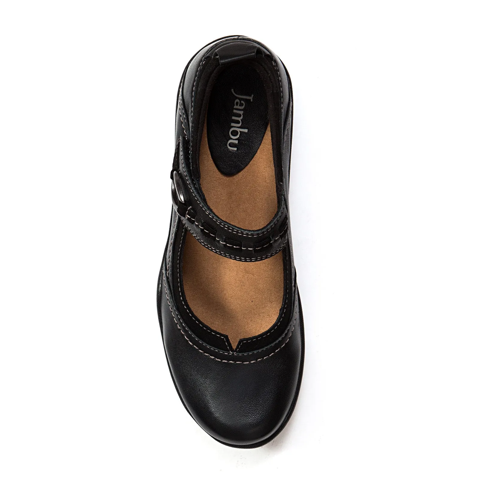 Jambu Emily Mary Jane (Women) - Black Leather