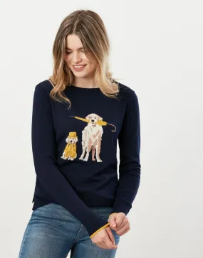 Joules | Dogs In The Rain Crew Neck Sweater | Women's