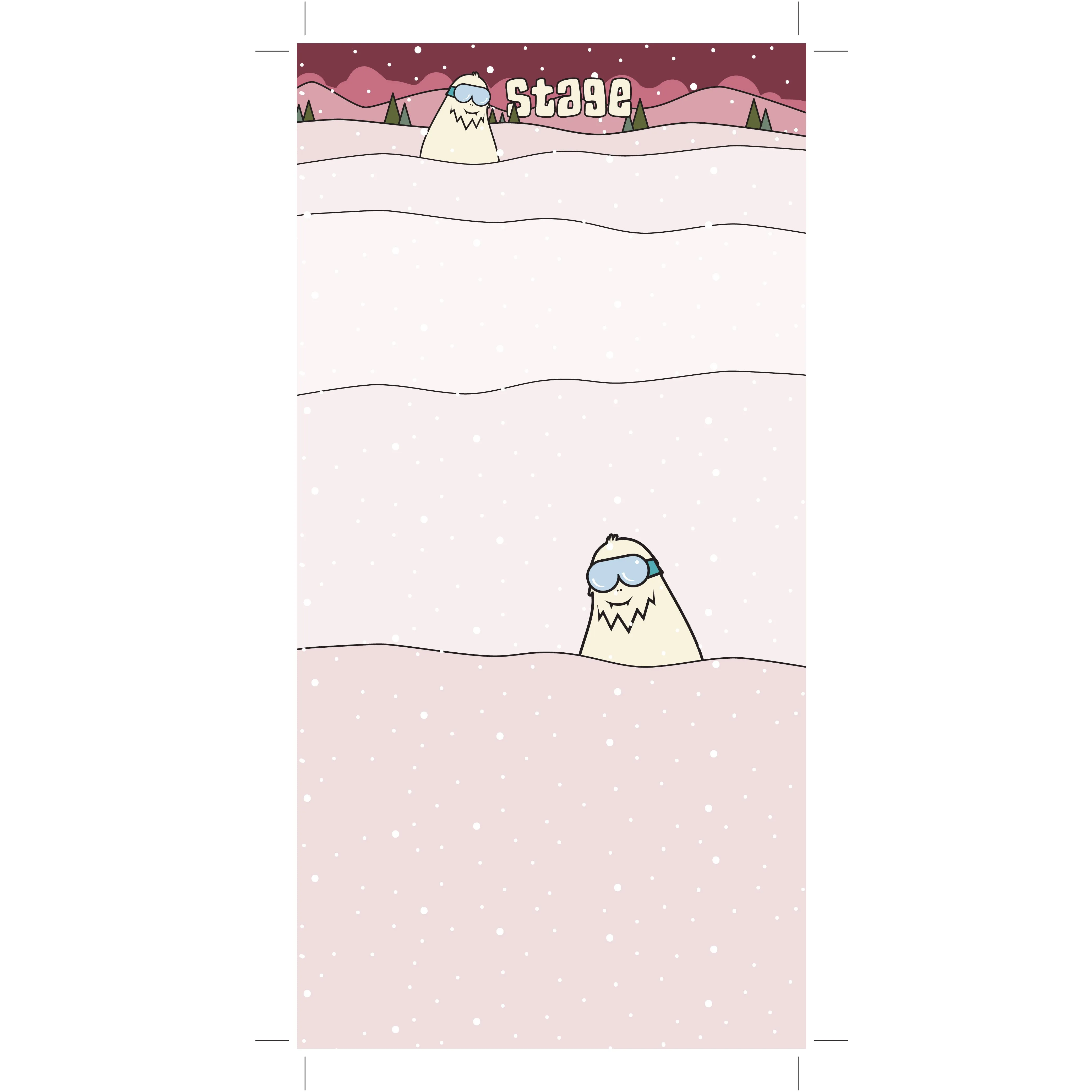 Jr. Face Tube - Powder Yeti Pink - Single Layer