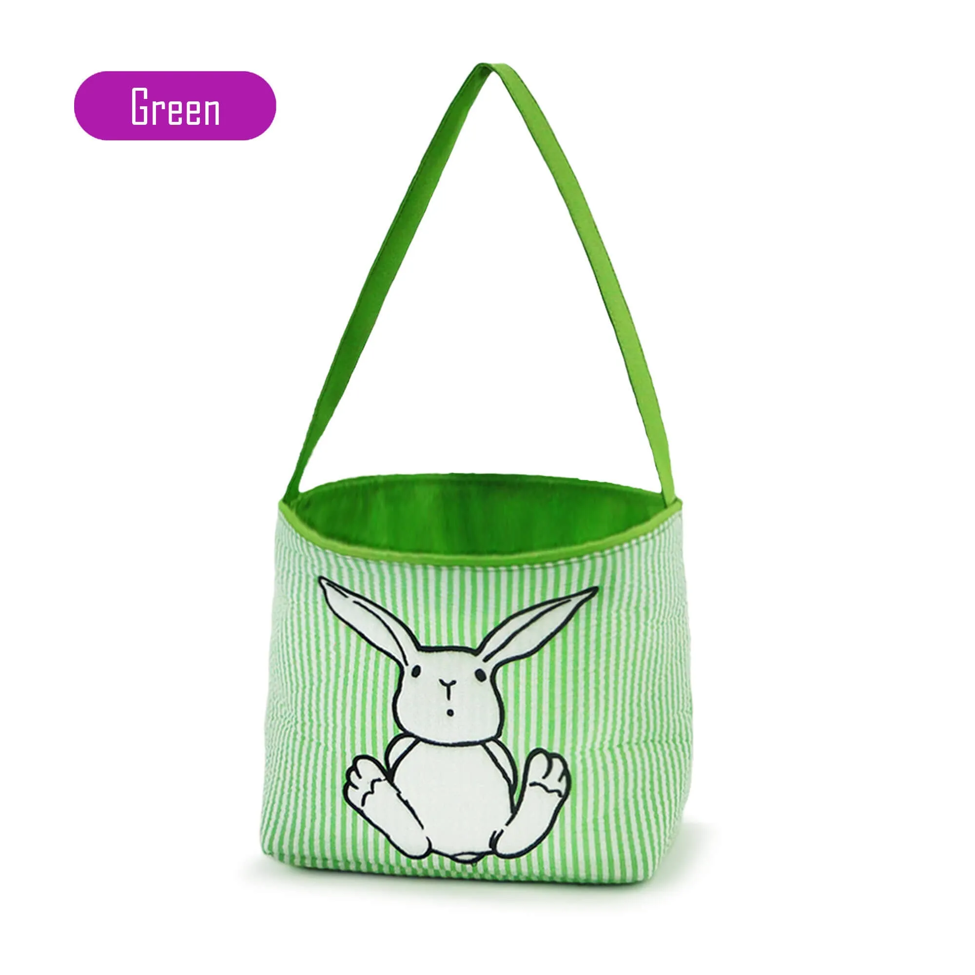 K110 | EASTER BUCKETS - SEERSUCKER APPLIQUE