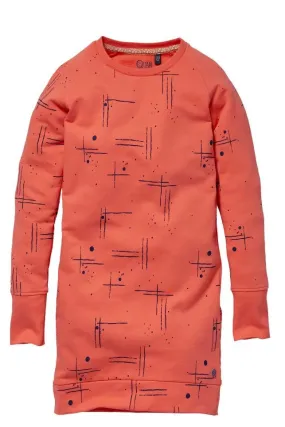 Kady Long Sleeve Coral Sweater Dress
