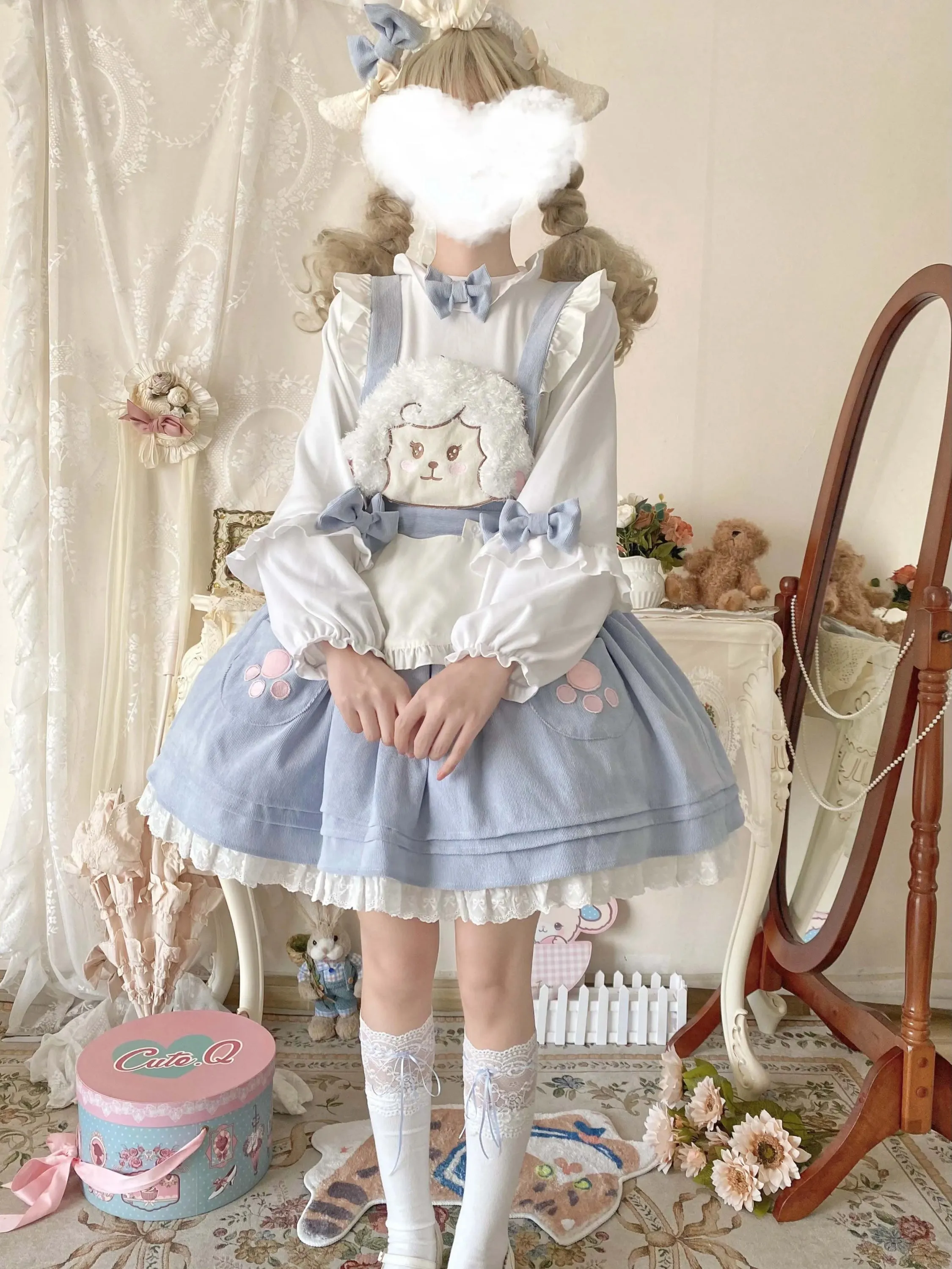 Kawaii Corudroy Suspender Dress