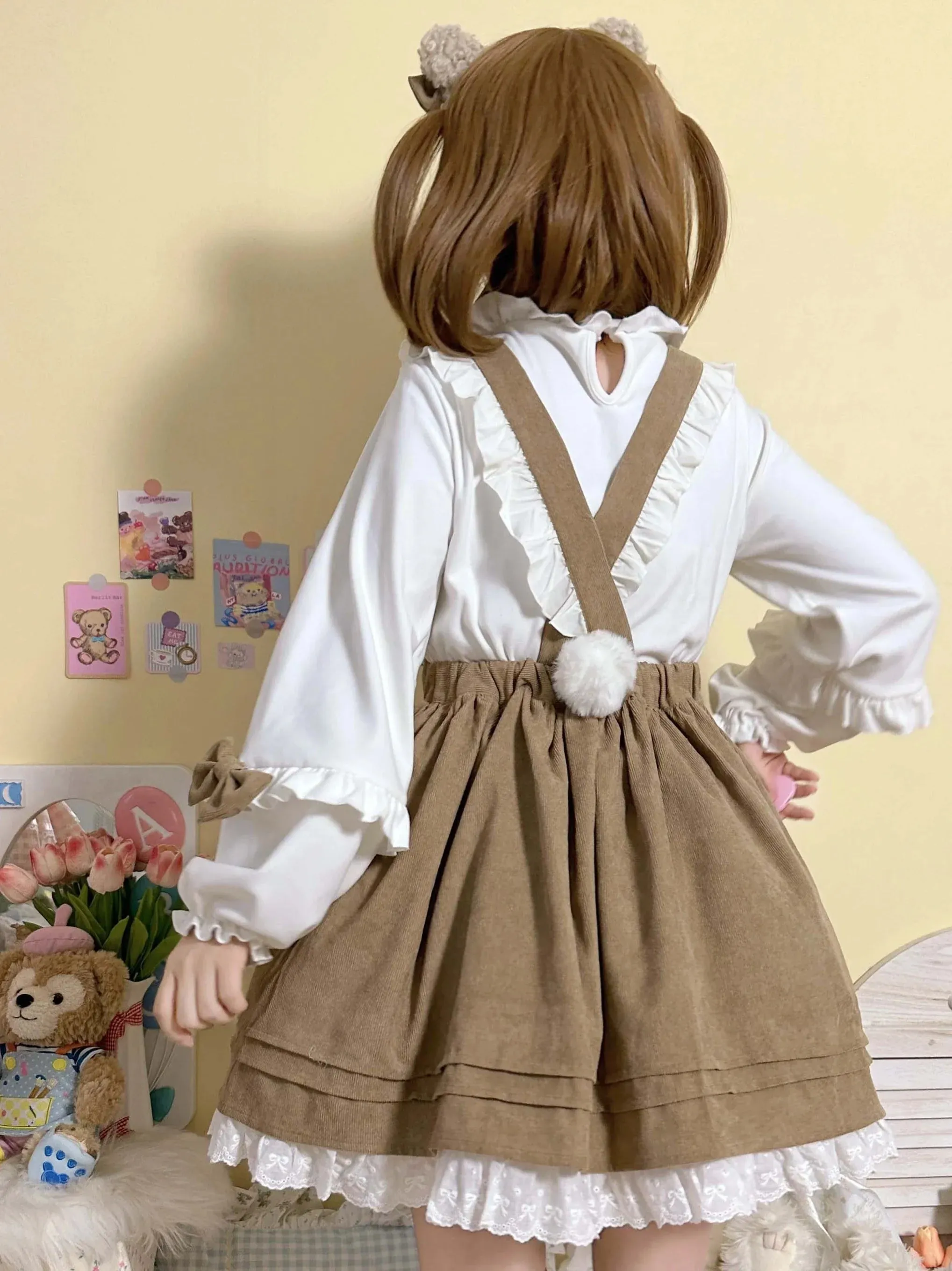 Kawaii Corudroy Suspender Dress