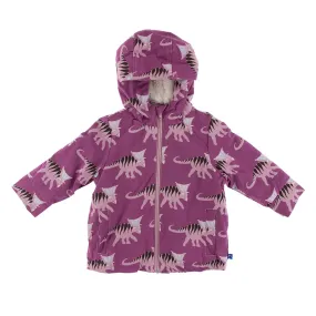 Kickee Pants Print Sherpa-Lined Raincoat