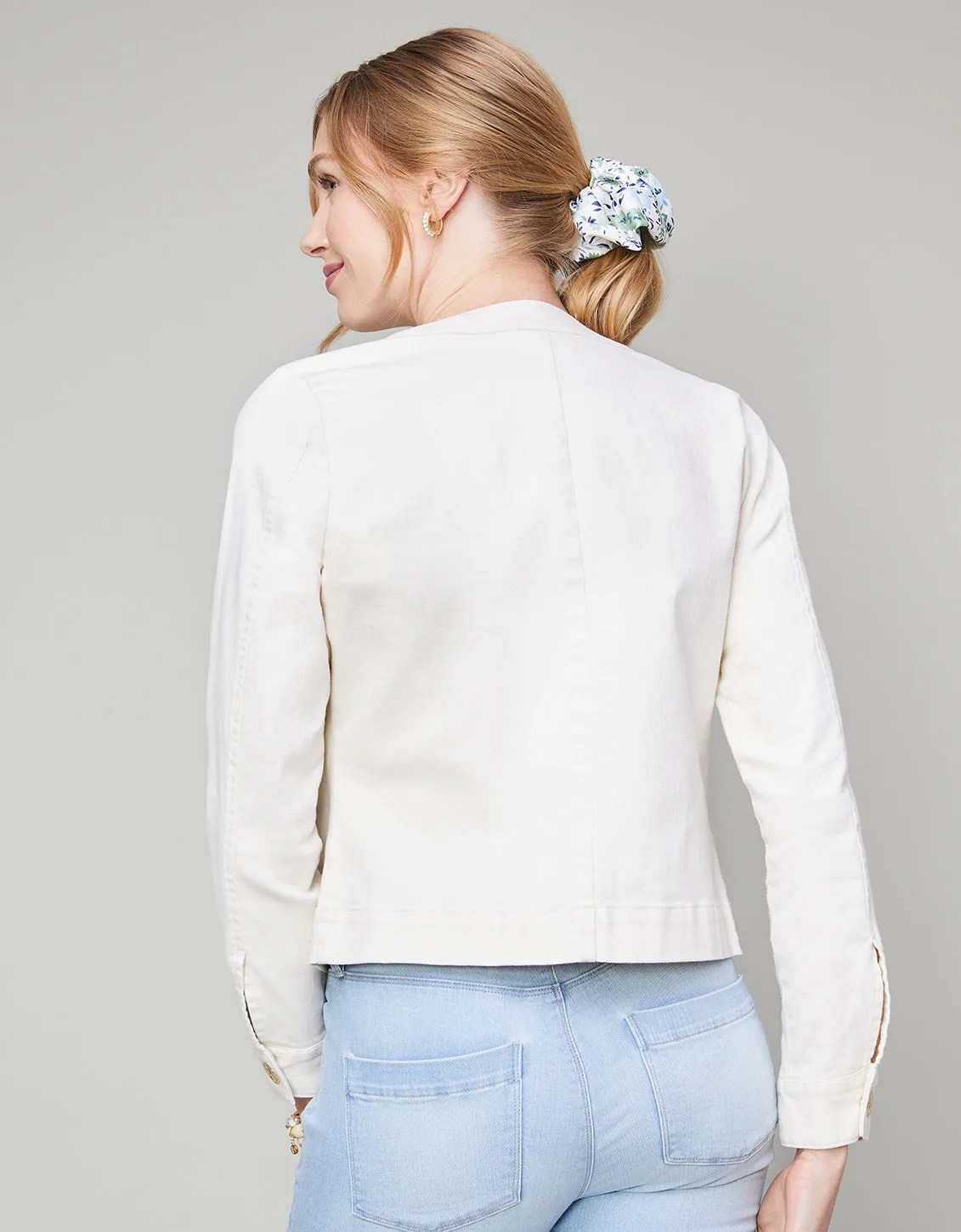 Kinsley Denim Jacket in Cream