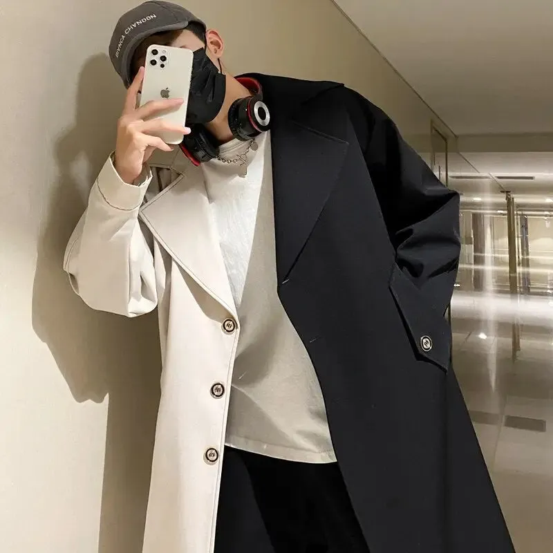 Korean Style Oversize Black & White Coat